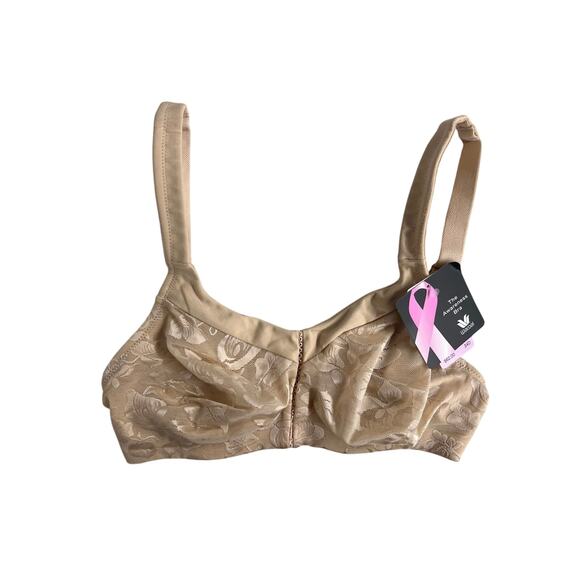 34D new nwt WACOAL 'Awareness' Full Figure Seamless Wire free Bra Sand #85276 - Picture 1 of 3